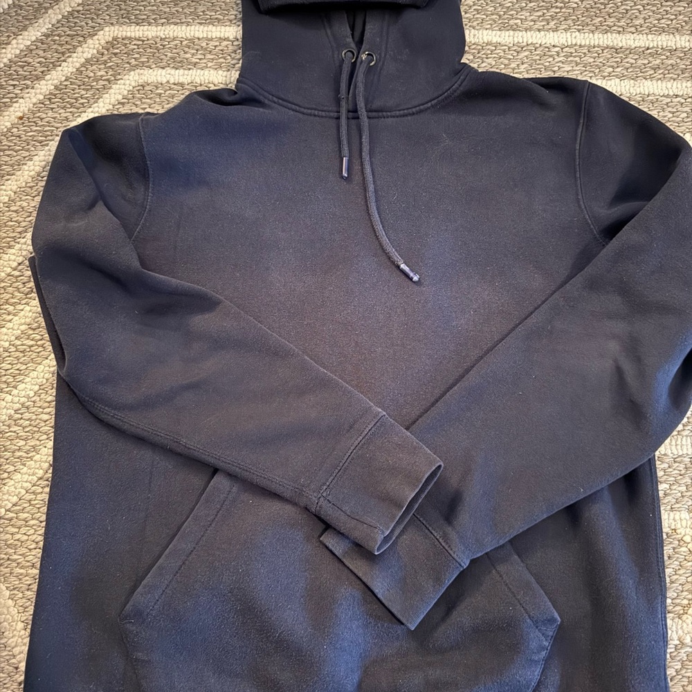 Pull&Bear Men's Dark Blue Hoodie